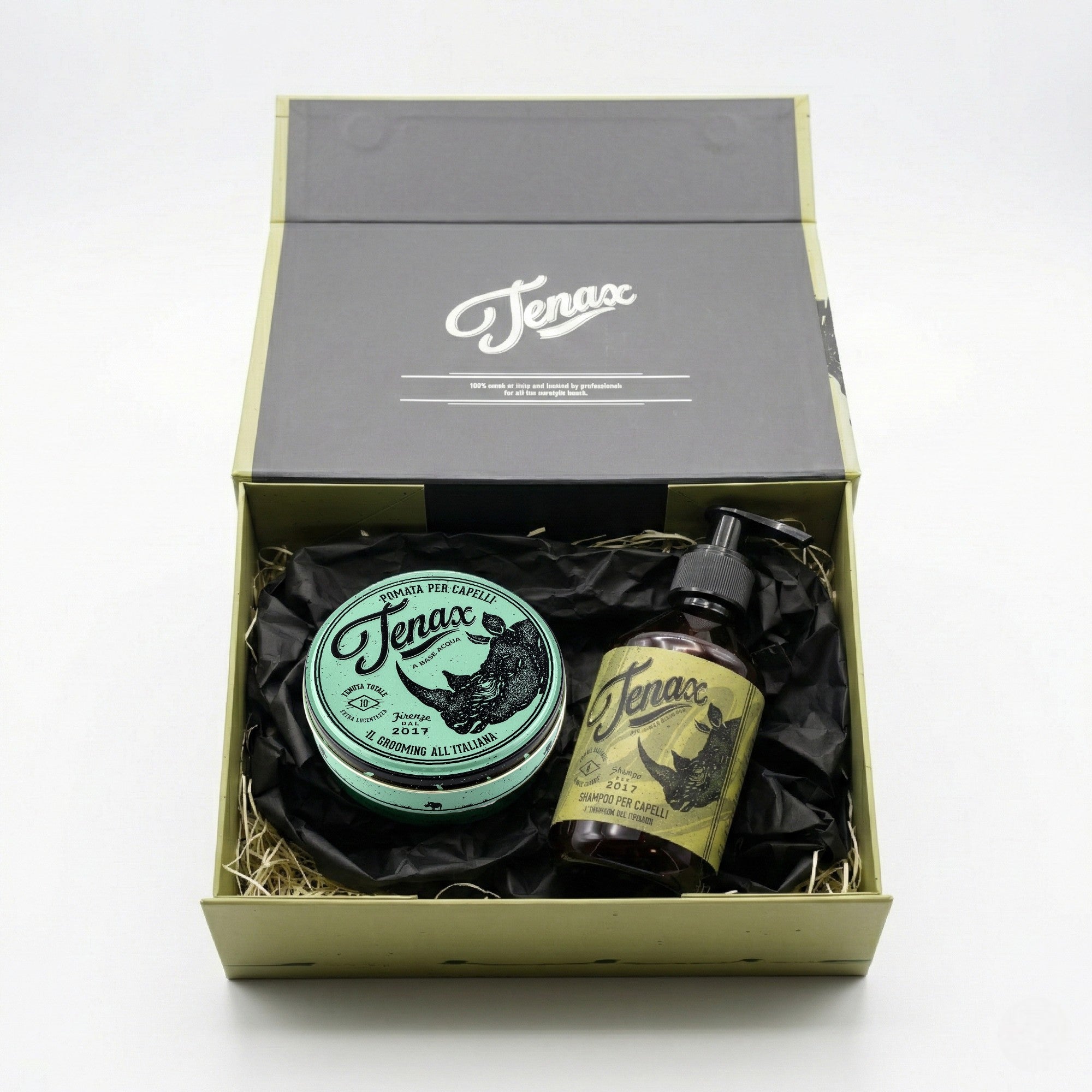 【NEW】 TENAX ギフトセット (ポマード エクストラストロング & シャンプー)