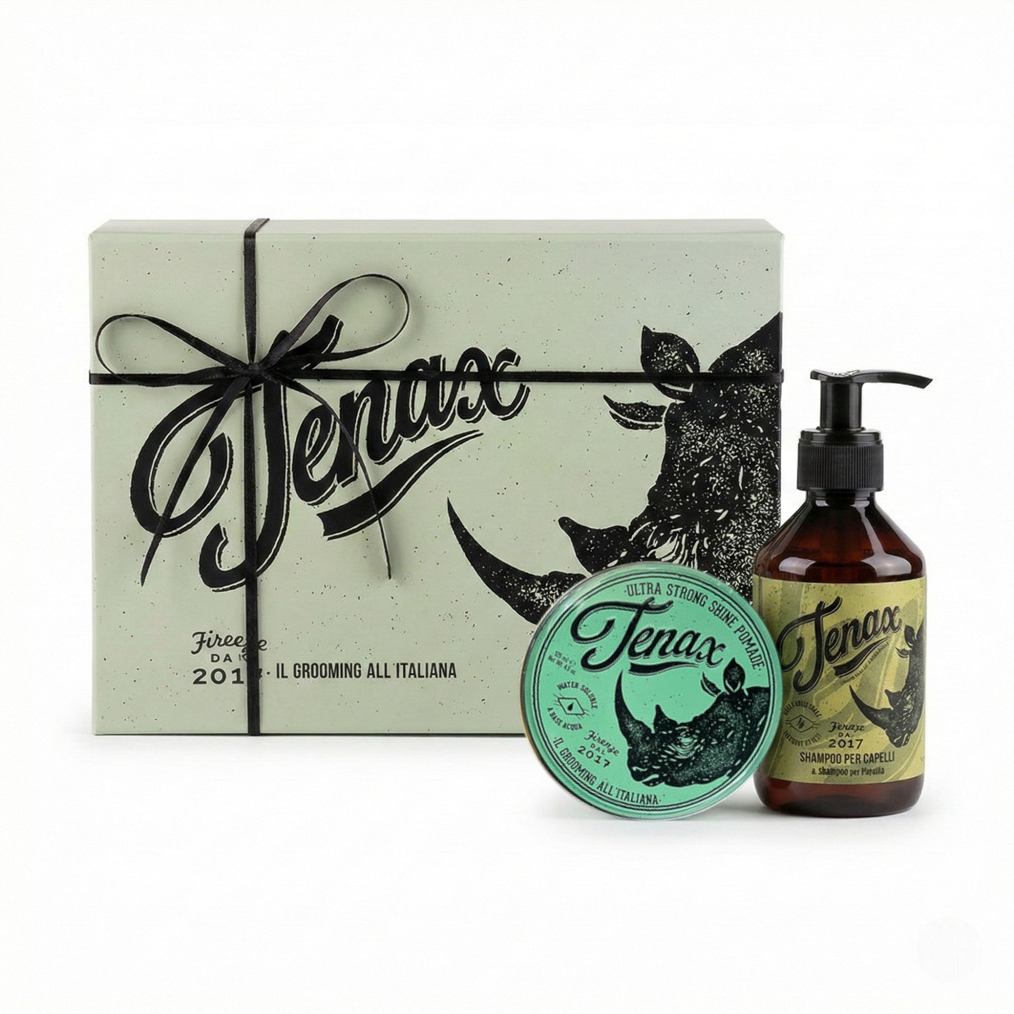 【NEW】 TENAX ギフトセット (ポマード エクストラストロング & シャンプー)